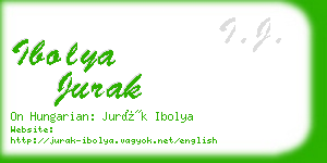 ibolya jurak business card